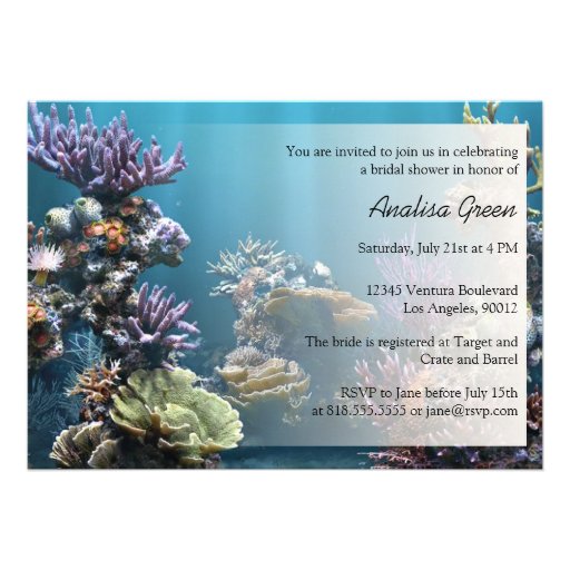 Underwater Bridal Shower Invitations