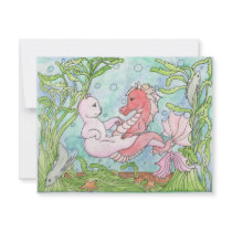 Underwater Dance invitations by BeMusedArt Underwater Dance invitations