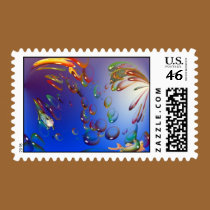 Underwater Fun Postage Stamp