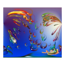 Underwater Fun - Poster posters by creationsbydenise Underwater Fun - Poster posters