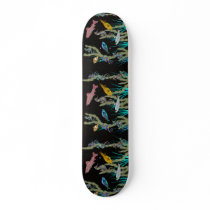 Underwater Neon Fantasy Skateboard