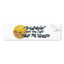 Underwater No One Can Hear You Scream bumper stickers