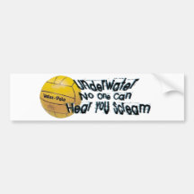 Underwater No One Can Hear You Scream Bumper Stickers