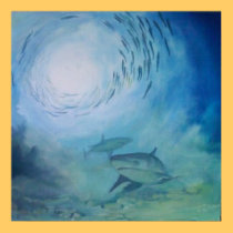 Underwater painting posters