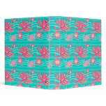 Underwater Pink Octopus Pattern Binder