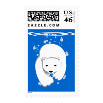 Underwater Polar Bear Stamp