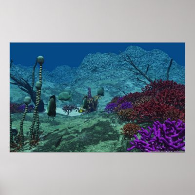 underwater poster by digitalgreenlife