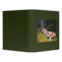 Underwater Sanke Koi 3 Ring Binder