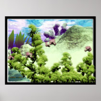 Underwater Scene #1 Poster posters