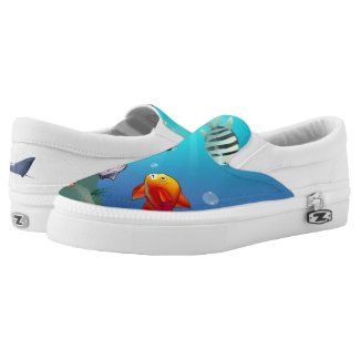 Underwater Scene Printed Shoes