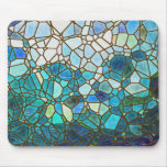 Underwater scene stained glass mousepad