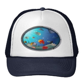 Underwater Scene Trucker Hat