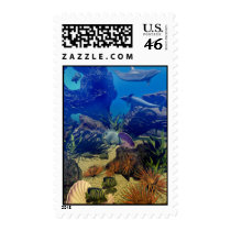Underwater Sealife -Stamp, Dolphins, Aquatic