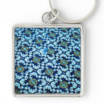 Underwater Spanish Tile Keychain