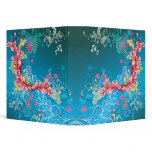 underwater swirl bliss abstract notebook binder