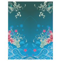 underwater swirl bliss abstract notebook custom letterhead