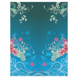 underwater swirl bliss abstract notebook custom letterhead