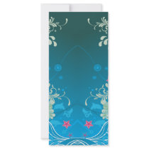 personalize, dooni designs, customize, promotional, blue, abstract, bliss, swil, digital, art, pretty, modern, waves, pink, cool, Rack Card with custom graphic design