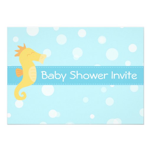 Underwater theme Baby Shower Invite