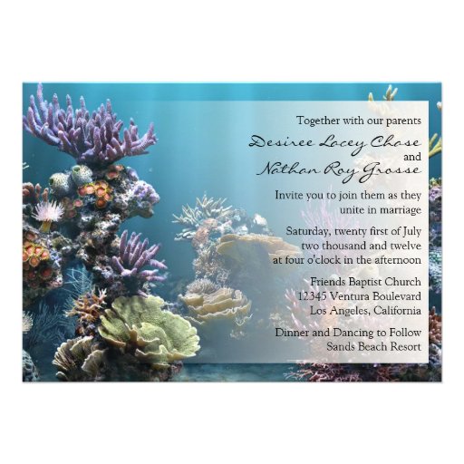 Underwater Wedding Invitation