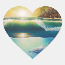 Underwater Wonderland.jpg Heart Sticker