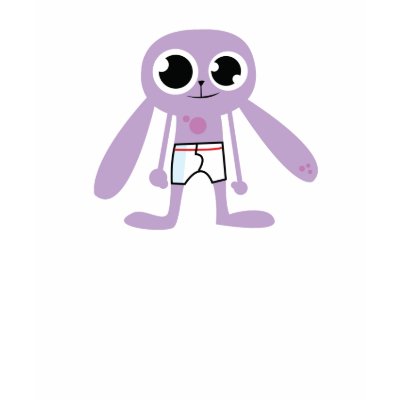 Undie Bunny Tee Shirt by thecuteinstitute