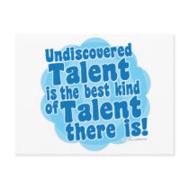 Undiscovered Talent postcards