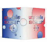 Une Belle Sœur France Flag Colors Pop Art binders