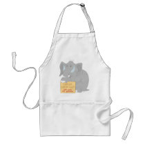 Unemployed Circus Elephant Apron by anwarart Unemployed Circus Elephant Apron