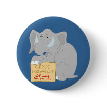 Unemployed Circus Elephant Button