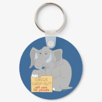Unemployed Circus Elephant Keychain