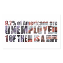 unemployed graphic designer rectangle sticker