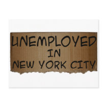 UNEMPLOYED IN NEW YORK CITY postcards