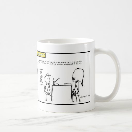 unemployment cartoon  mug