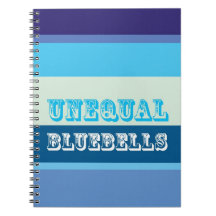 "Unequal Bluebells" Note Book