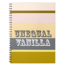 "Unequal Vanilla" Spiral Note Book