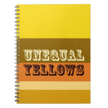 "Unequal Yellows" Note Books