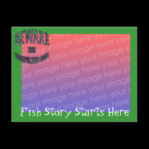 Unexpected Fish Template Postcard