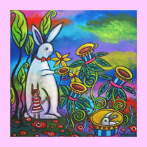 Unexpected Tea Time Gallery Wrapped Canvas Print canvas prints