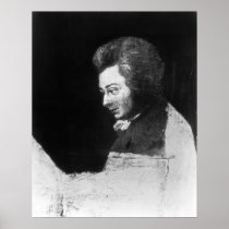 Unfinished Portrait of Wolfgang Amadeus Mozart Print
