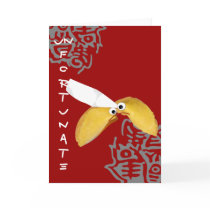 'unfortunate' fortune cookie humorous parody card by popiconz 'unfortunate' fortune cookie humorous parody card