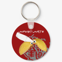 'unfortunate' fortune cookie humorous parody keychains