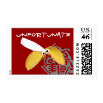 'unfortunate' fortune cookie humorous parody stamp by popiconz 'unfortunate' fortune cookie humorous parody stamp