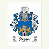 Ungaro Family Crest Postcard