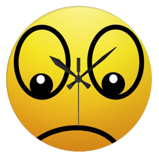 Unhappy clock