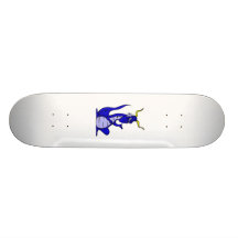 Unhappy Dragon Blue Skate Boards