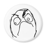 Unhappy Rage Face magnets