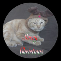 Unhappy Reindeer Sticker stickers