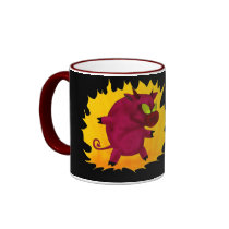 Unholy Pig! devil's mug by holymoly Unholy Pig! devil's mug