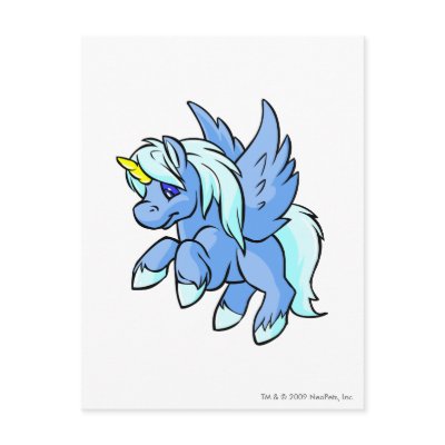 Uni Blue Post Cards by neopets